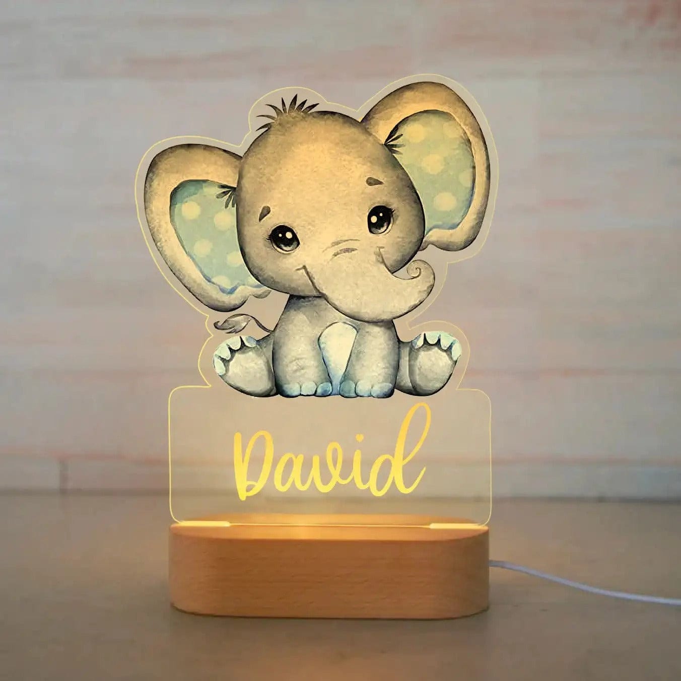 Veilleuse Bébé Personnalisé 2 / Lumière blanche