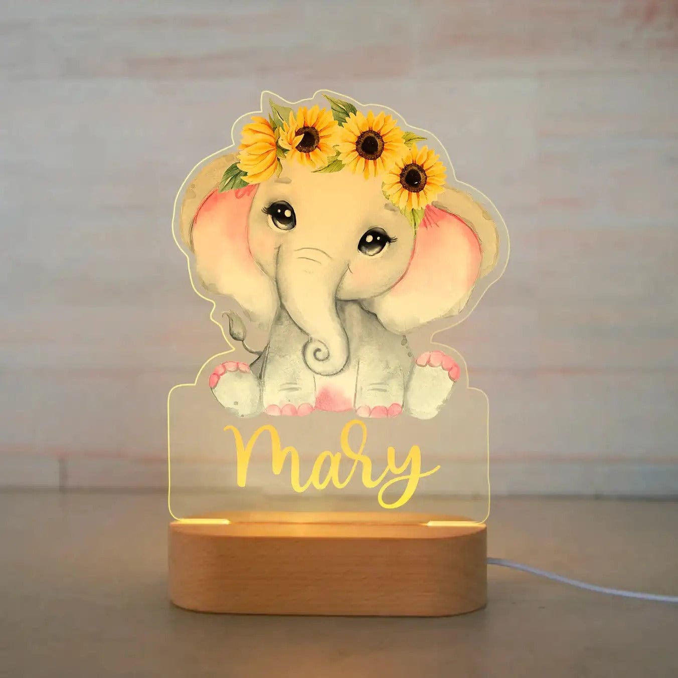 Veilleuse Bébé Personnalisé 35 / Lumière blanche